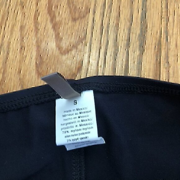 NEW NWT ANNE COLE Black Blue Metallic Copper ? Belted Swim Bikini Bottom Small S - Picture 5 of 9